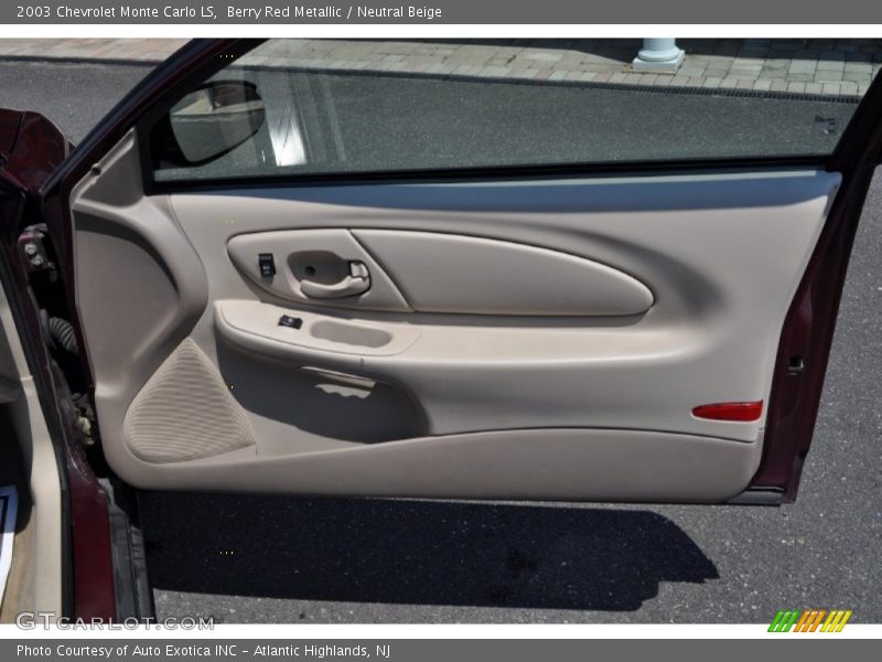 Berry Red Metallic / Neutral Beige 2003 Chevrolet Monte Carlo LS