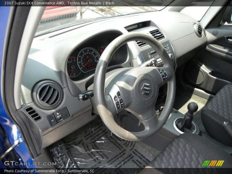  2007 SX4 Convenience AWD Black Interior