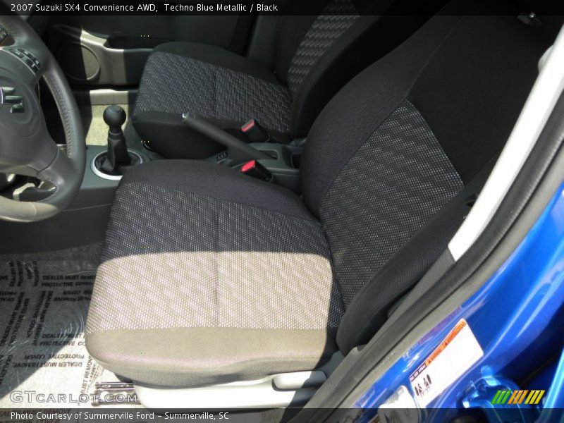 Techno Blue Metallic / Black 2007 Suzuki SX4 Convenience AWD