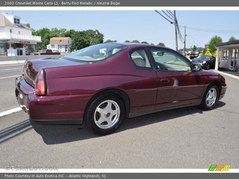 Berry Red Metallic / Neutral Beige 2003 Chevrolet Monte Carlo LS