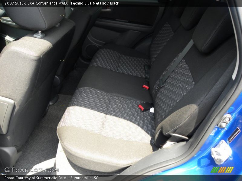 Techno Blue Metallic / Black 2007 Suzuki SX4 Convenience AWD