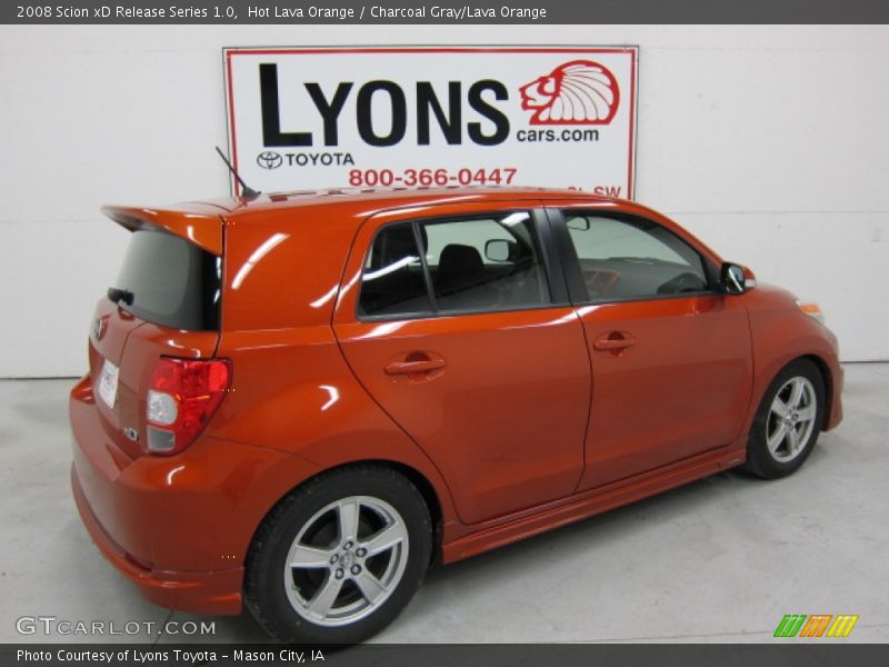 Hot Lava Orange / Charcoal Gray/Lava Orange 2008 Scion xD Release Series 1.0
