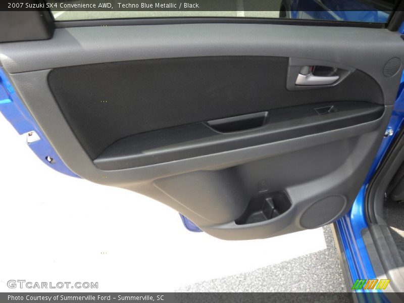 Techno Blue Metallic / Black 2007 Suzuki SX4 Convenience AWD