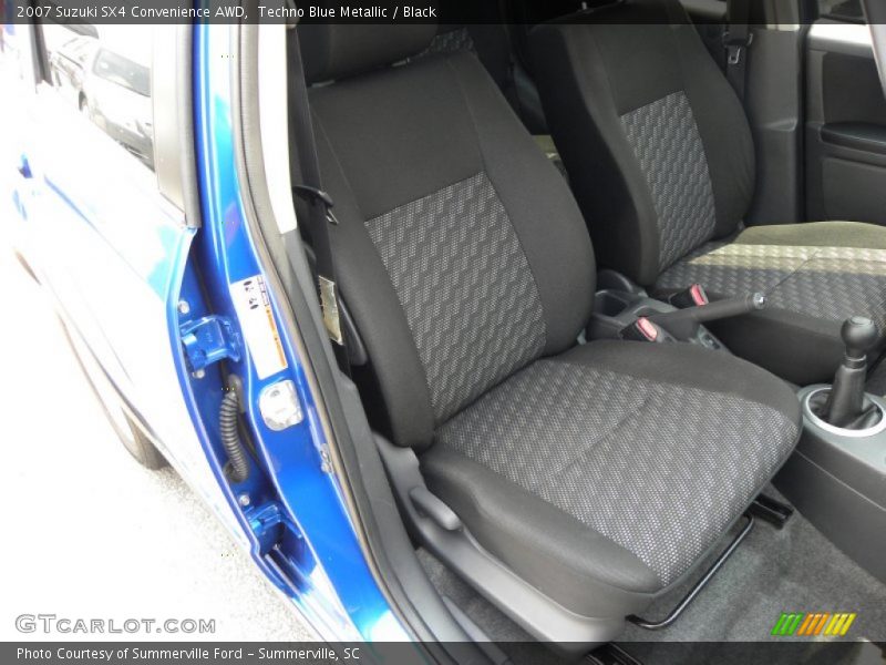 Techno Blue Metallic / Black 2007 Suzuki SX4 Convenience AWD