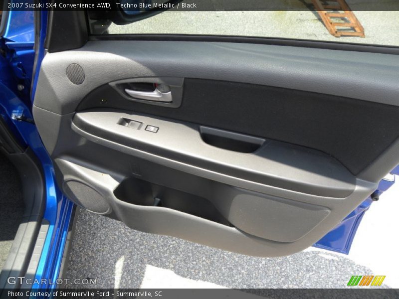 Techno Blue Metallic / Black 2007 Suzuki SX4 Convenience AWD