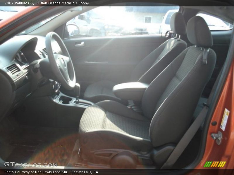 Fusion Orange Metallic / Ebony 2007 Pontiac G5