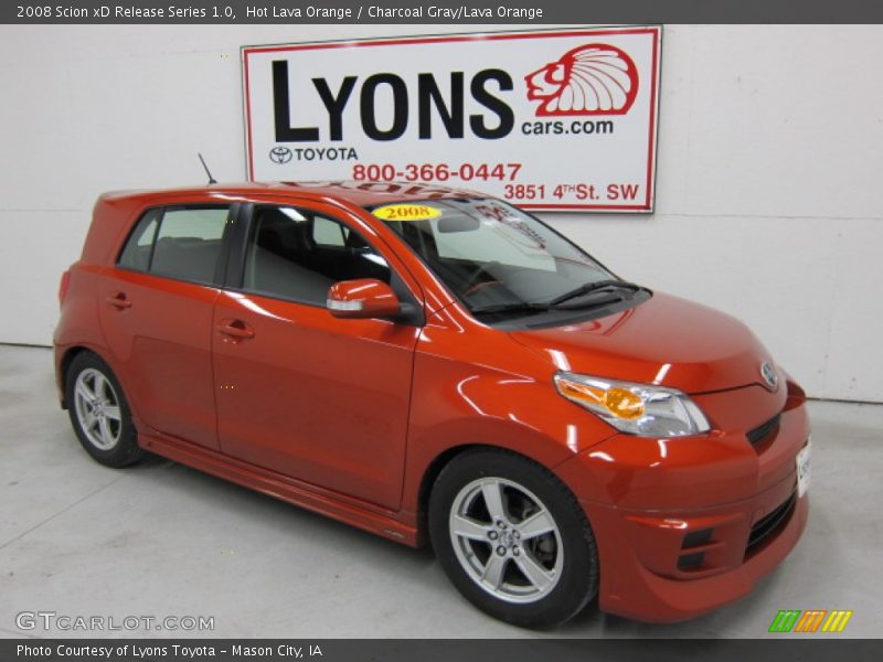 Hot Lava Orange / Charcoal Gray/Lava Orange 2008 Scion xD Release Series 1.0