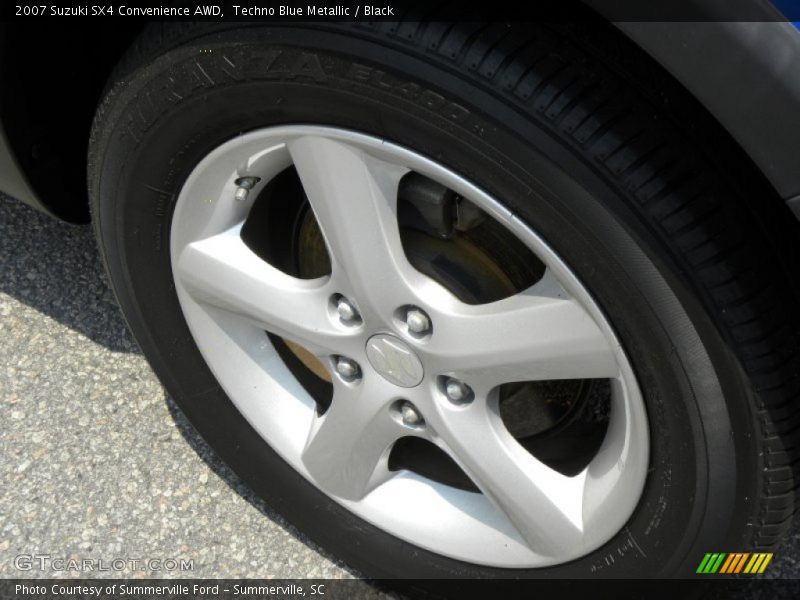 Techno Blue Metallic / Black 2007 Suzuki SX4 Convenience AWD