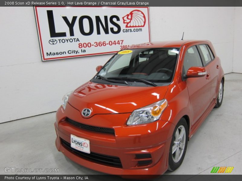 Hot Lava Orange / Charcoal Gray/Lava Orange 2008 Scion xD Release Series 1.0