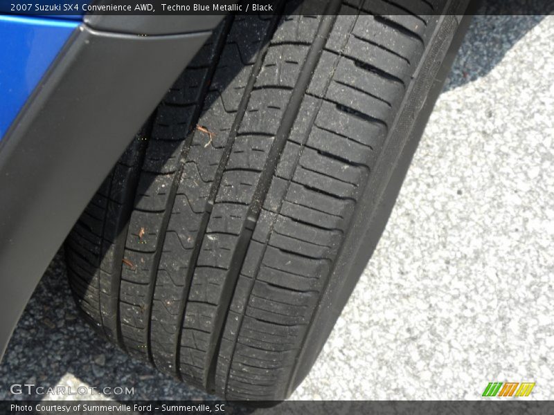 Techno Blue Metallic / Black 2007 Suzuki SX4 Convenience AWD