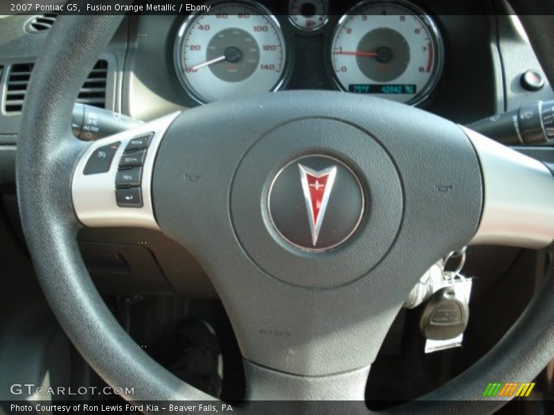 Fusion Orange Metallic / Ebony 2007 Pontiac G5