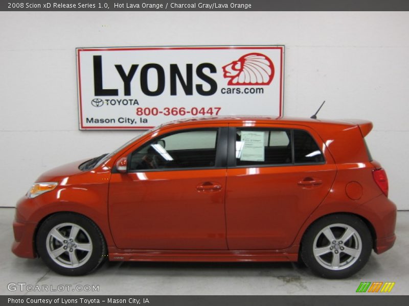 Hot Lava Orange / Charcoal Gray/Lava Orange 2008 Scion xD Release Series 1.0