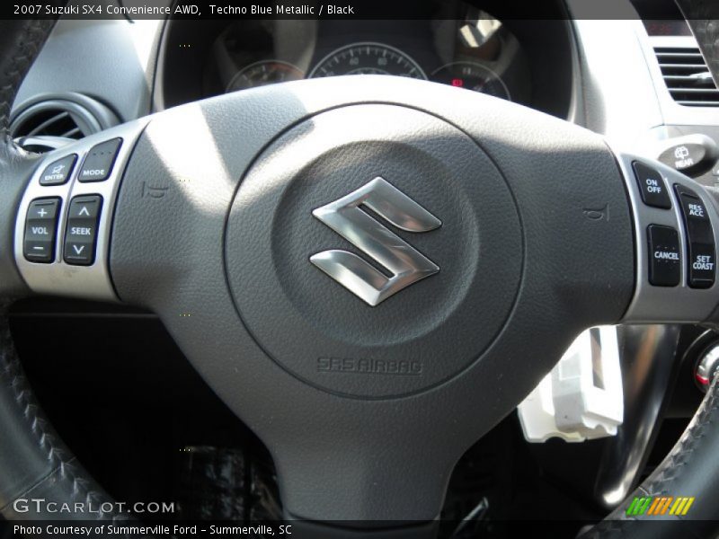 Techno Blue Metallic / Black 2007 Suzuki SX4 Convenience AWD