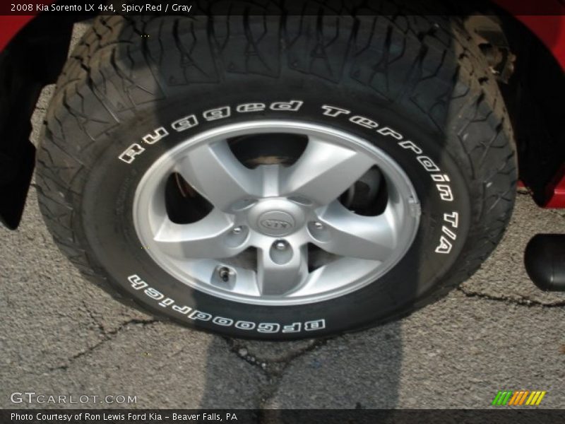 Spicy Red / Gray 2008 Kia Sorento LX 4x4