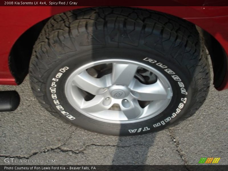 Spicy Red / Gray 2008 Kia Sorento LX 4x4
