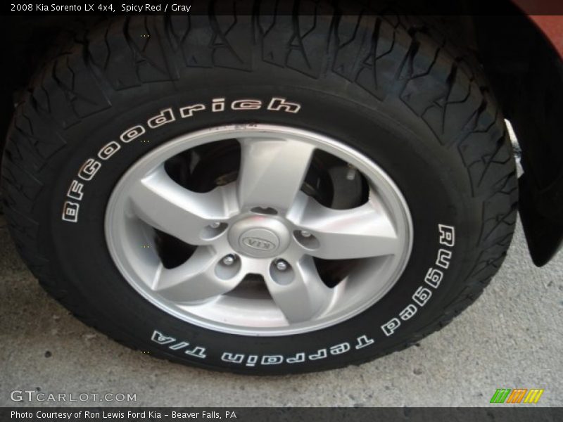 Spicy Red / Gray 2008 Kia Sorento LX 4x4