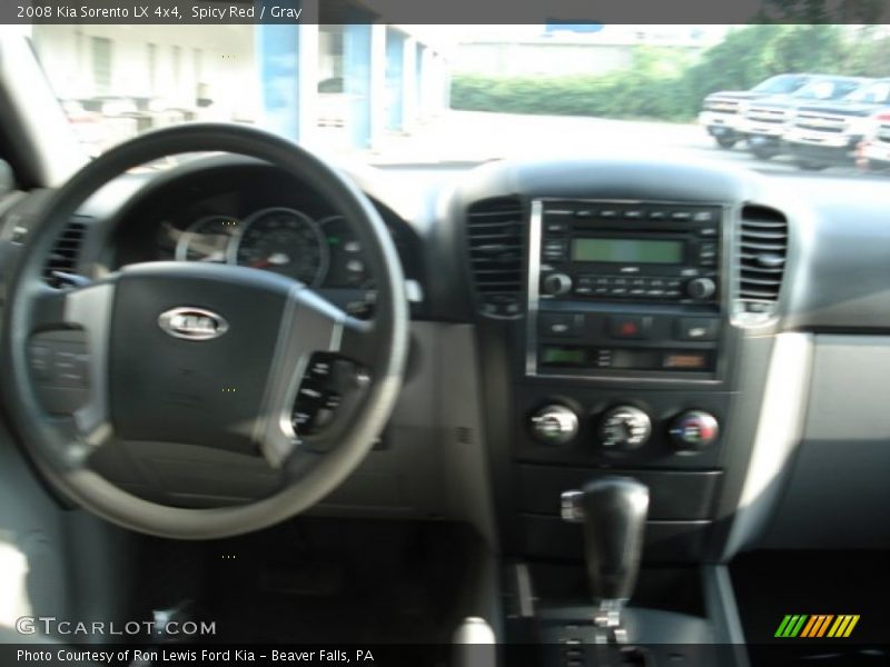 Spicy Red / Gray 2008 Kia Sorento LX 4x4