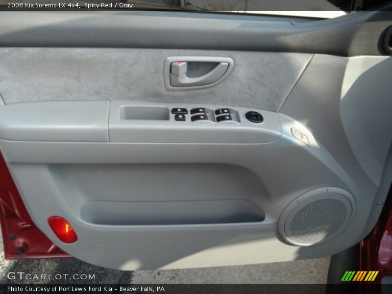 Spicy Red / Gray 2008 Kia Sorento LX 4x4