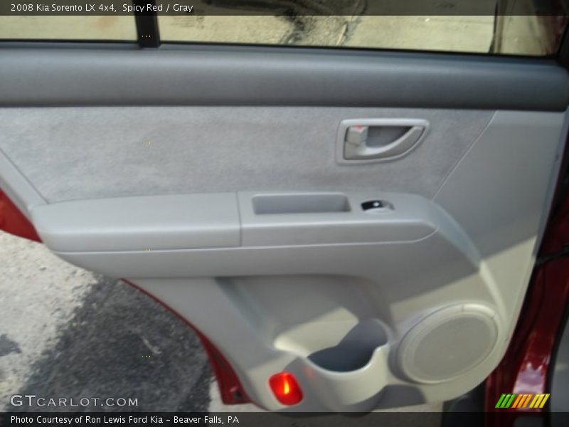 Spicy Red / Gray 2008 Kia Sorento LX 4x4