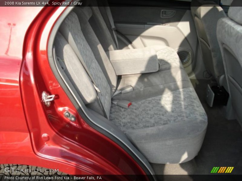 Spicy Red / Gray 2008 Kia Sorento LX 4x4