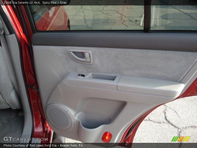 Spicy Red / Gray 2008 Kia Sorento LX 4x4