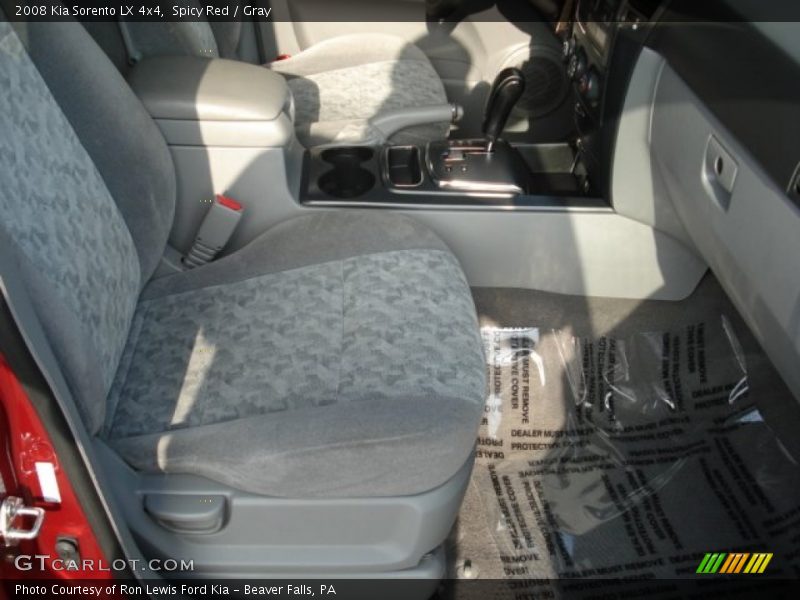 Spicy Red / Gray 2008 Kia Sorento LX 4x4