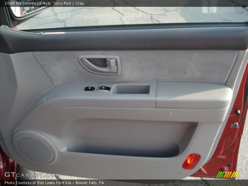 Spicy Red / Gray 2008 Kia Sorento LX 4x4