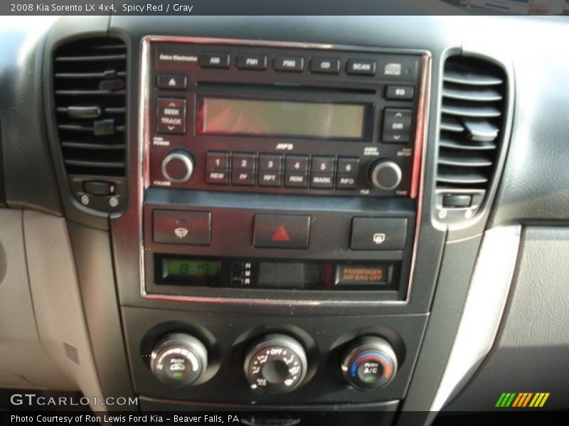 Spicy Red / Gray 2008 Kia Sorento LX 4x4