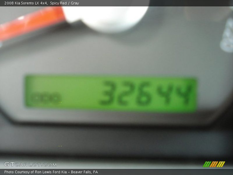 Spicy Red / Gray 2008 Kia Sorento LX 4x4