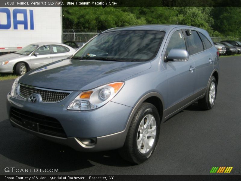 Blue Titanium Metallic / Gray 2008 Hyundai Veracruz GLS AWD