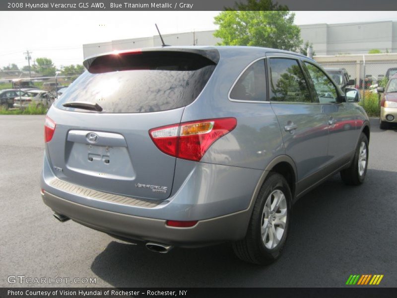 Blue Titanium Metallic / Gray 2008 Hyundai Veracruz GLS AWD