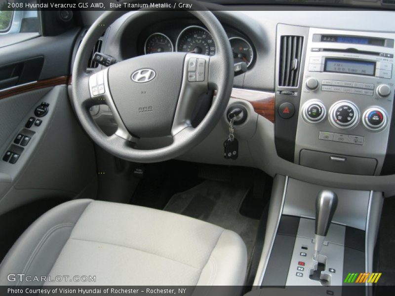 Blue Titanium Metallic / Gray 2008 Hyundai Veracruz GLS AWD