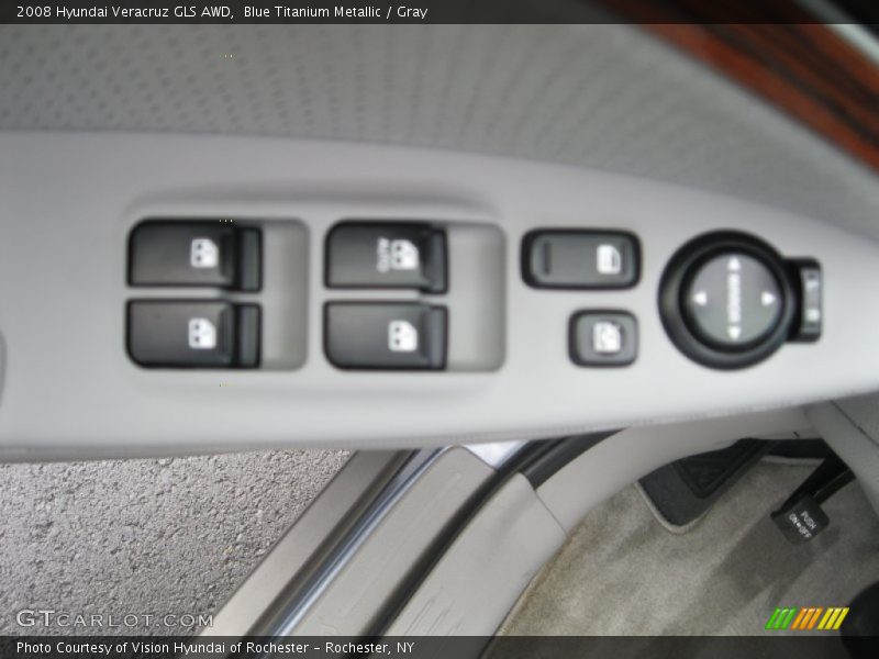 Blue Titanium Metallic / Gray 2008 Hyundai Veracruz GLS AWD