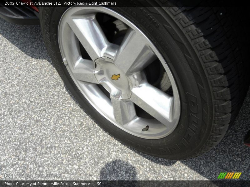 Victory Red / Light Cashmere 2009 Chevrolet Avalanche LTZ
