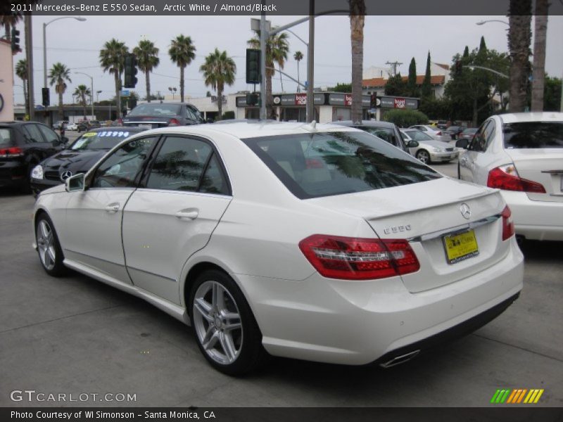 Arctic White / Almond/Black 2011 Mercedes-Benz E 550 Sedan