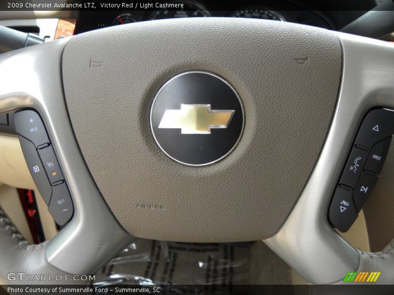 Victory Red / Light Cashmere 2009 Chevrolet Avalanche LTZ