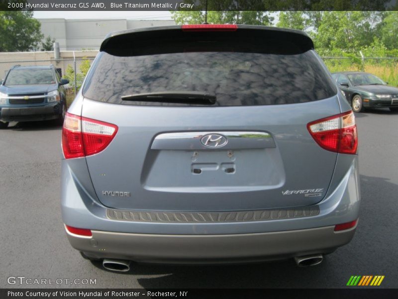 Blue Titanium Metallic / Gray 2008 Hyundai Veracruz GLS AWD