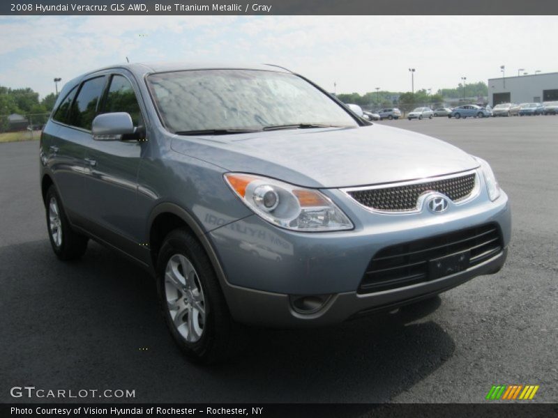 Blue Titanium Metallic / Gray 2008 Hyundai Veracruz GLS AWD