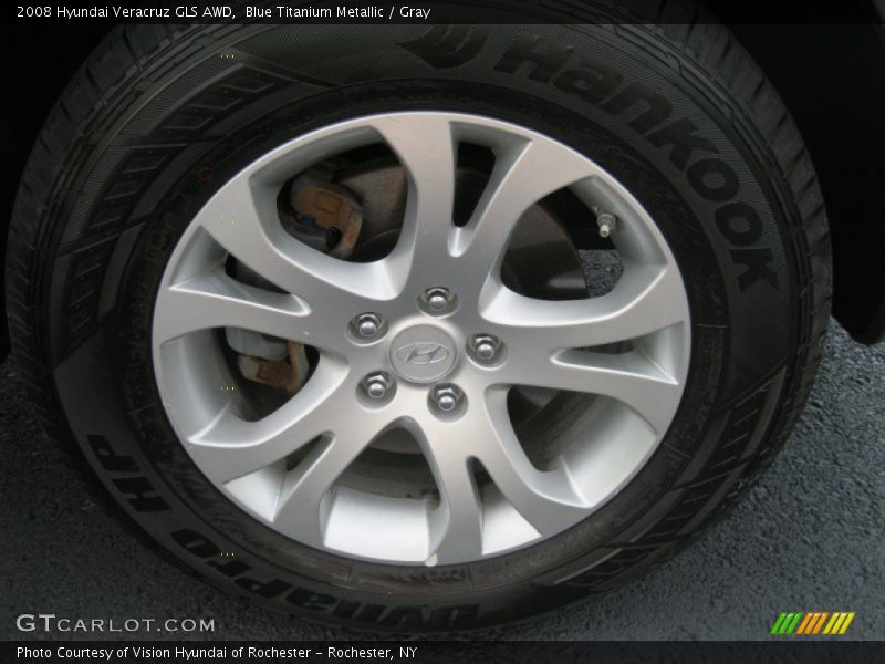 Blue Titanium Metallic / Gray 2008 Hyundai Veracruz GLS AWD