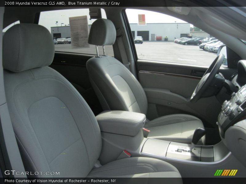 Blue Titanium Metallic / Gray 2008 Hyundai Veracruz GLS AWD