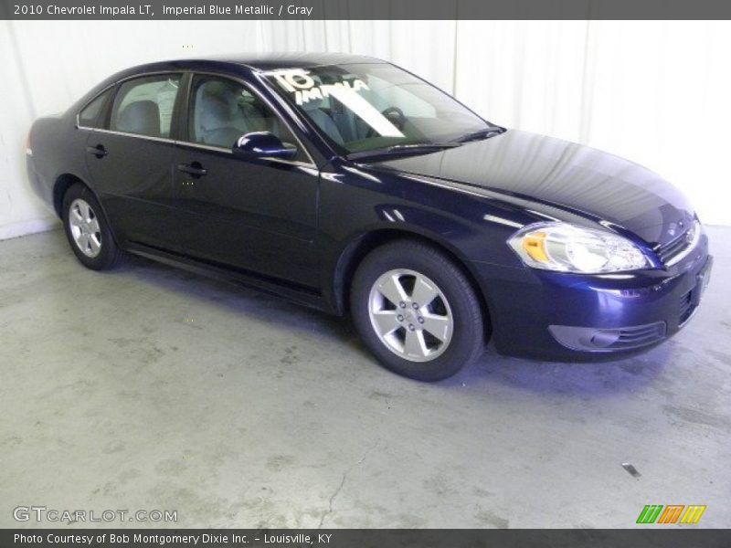 Imperial Blue Metallic / Gray 2010 Chevrolet Impala LT