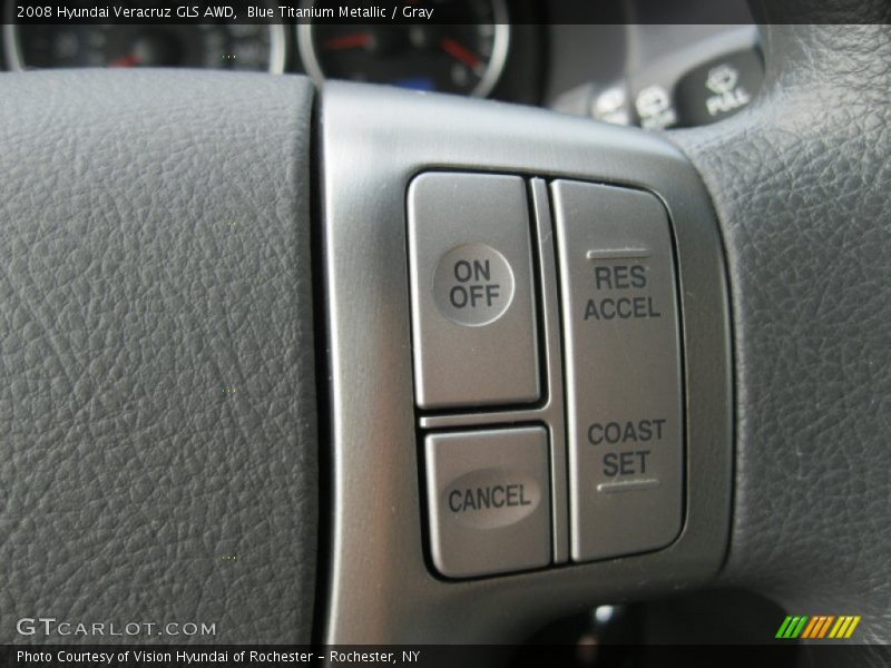 Blue Titanium Metallic / Gray 2008 Hyundai Veracruz GLS AWD