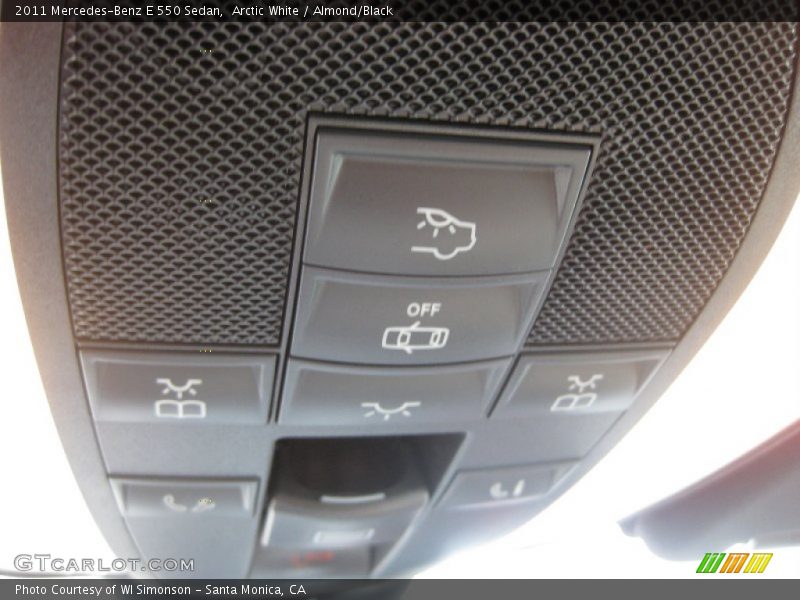 Arctic White / Almond/Black 2011 Mercedes-Benz E 550 Sedan
