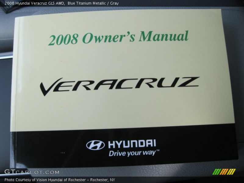 Blue Titanium Metallic / Gray 2008 Hyundai Veracruz GLS AWD