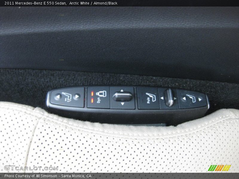 Arctic White / Almond/Black 2011 Mercedes-Benz E 550 Sedan