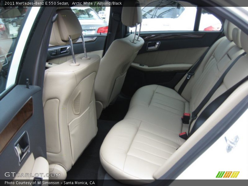 Arctic White / Almond/Black 2011 Mercedes-Benz E 550 Sedan