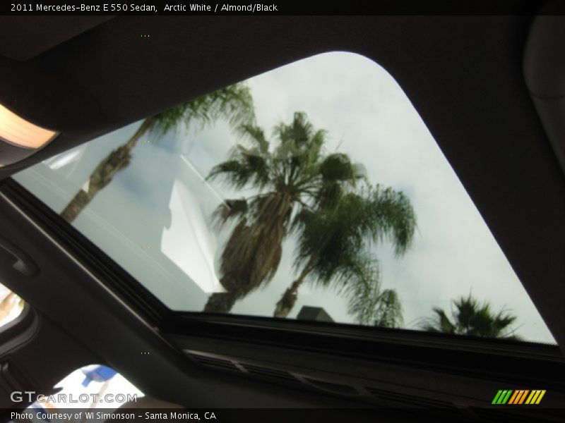 Arctic White / Almond/Black 2011 Mercedes-Benz E 550 Sedan