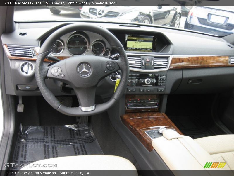 Arctic White / Almond/Black 2011 Mercedes-Benz E 550 Sedan