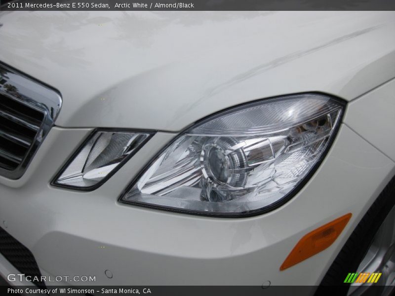 Arctic White / Almond/Black 2011 Mercedes-Benz E 550 Sedan