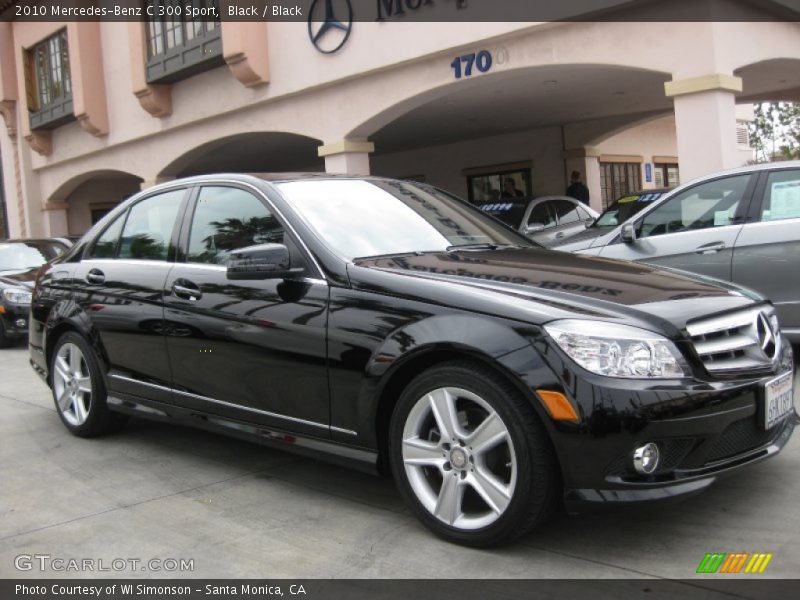 Black / Black 2010 Mercedes-Benz C 300 Sport